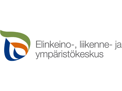 Elinkeino, liikenne- ja ympäristökeskus -logo.